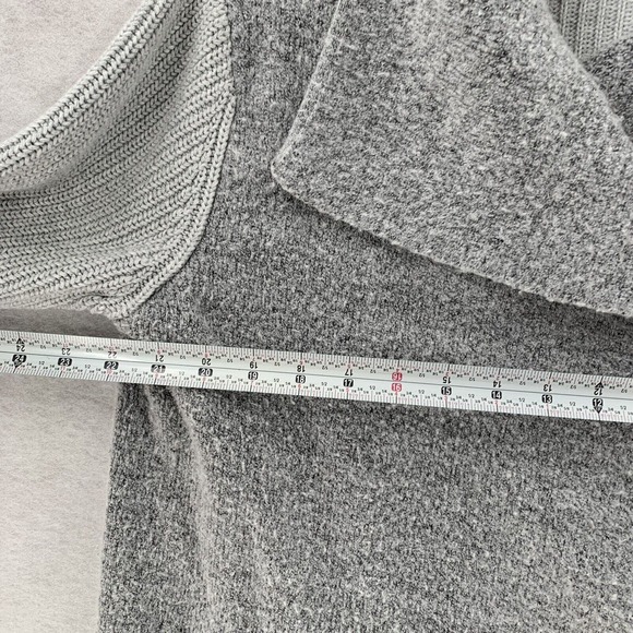 Umgee Textured Waterfall Open Front Cozy Style Cardigan Grey Sweater Womens Lg - Picture 8 of 10